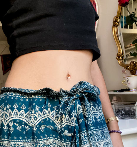 Customer photo review of Faux piercing Papillon