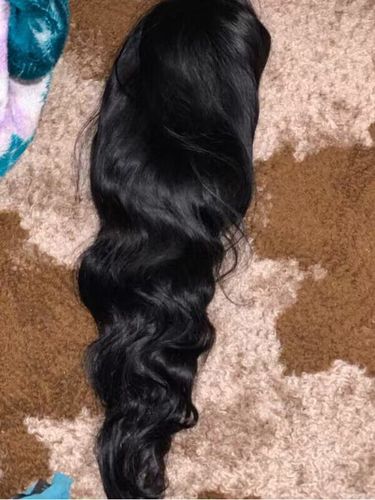 Customer photo review of Body Wave Pre-Made Hairline 360 Lace Frontal Ponytail Wig