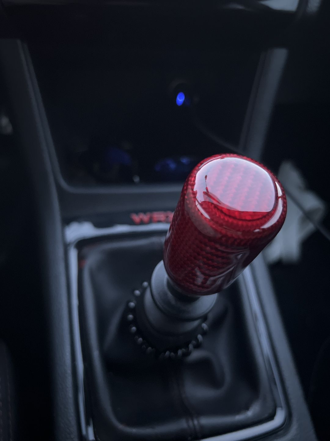 Customer photo review of Red Carbon Fiber Handle Shift Knob