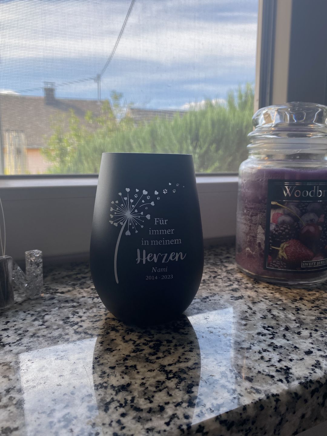 Customer photo review of Für immer im Herzen - Individuelles Trauerlicht