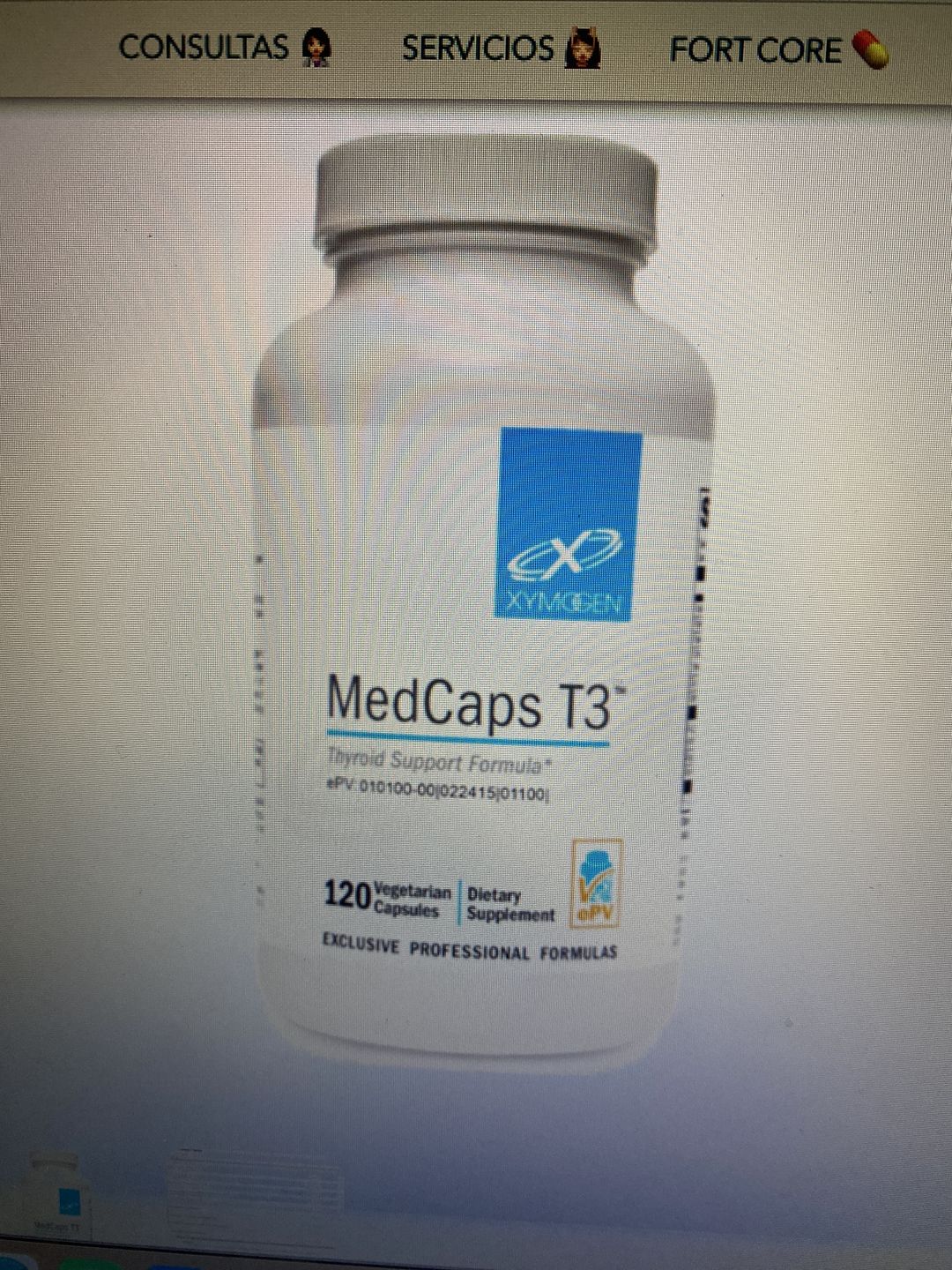 Customer photo review of Xymogen MedCaps T3