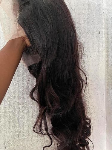 Customer photo review of Body Wave Pre-Made Hairline 360 Lace Frontal Ponytail Wig