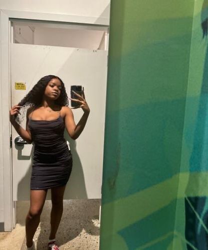 Customer photo review of Deep Wave Pre-Made Hairline 360 Lace Frontal Ponytail Wig