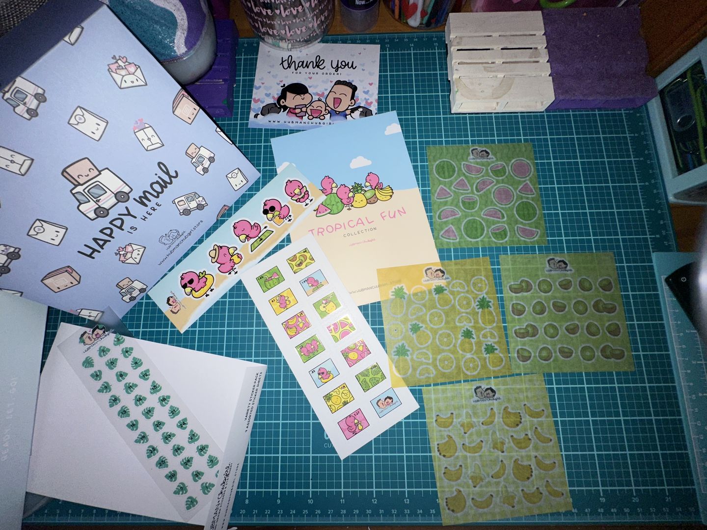 Customer photo review of Tropical Fun Variety Sticker Pack