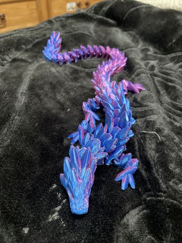 Customer photo review of 3D Printed Crystal Dragon Sensory Fidget Toy