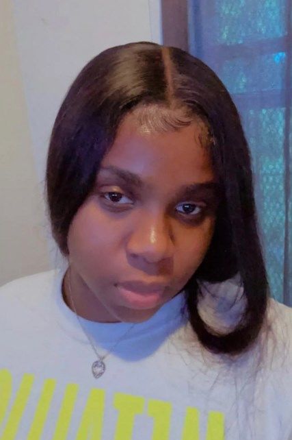 Customer photo review of 4C Edges | Luvwin 180% Density Straight with Yaki Edges Free Parting Undetectable Lace Front Wig | Afro Inspired
