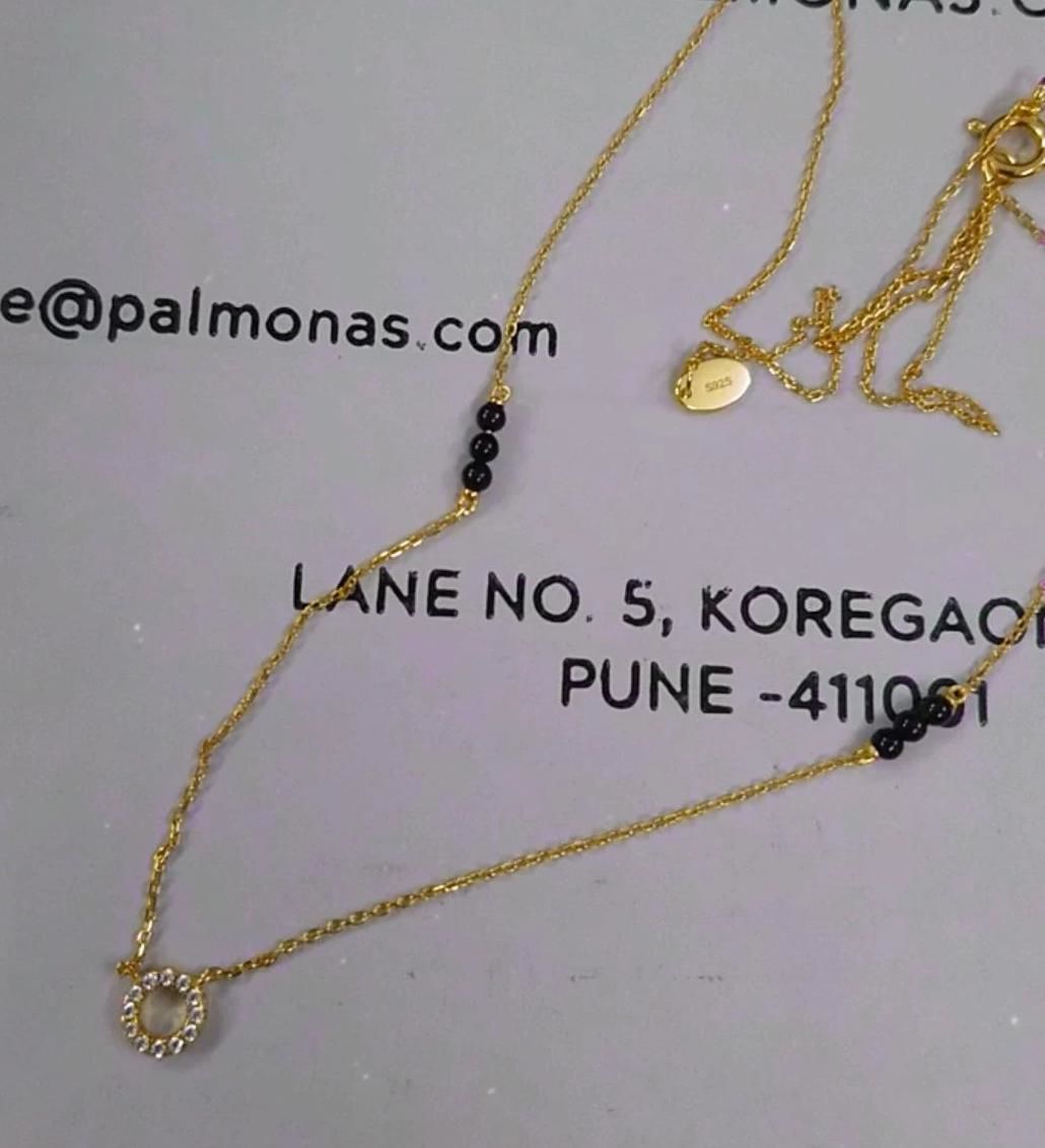 Customer photo review of Saraswathi Diamond Mangalsutra | BIS Hallmarked | 18k Gold Vermeil