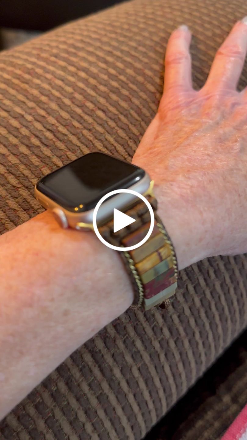 Customer video review of Delicate Picasso Jasper Apple Watch Strap