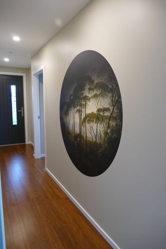 Customer photo review of Italian Landscape Mural wallpaper -   5 different sizes & Circular