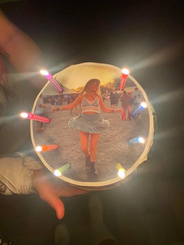 Customer photo review of 20 cm Pre-cut Circle Custom Edible Icing Image