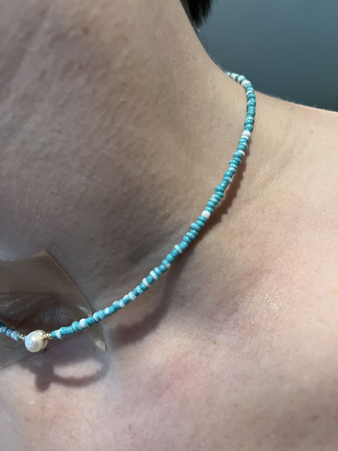 Customer photo review of Freshwater Pearl Necklace (4 Color Options)