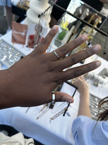 Customer photo review of Braided Ring - Silver
