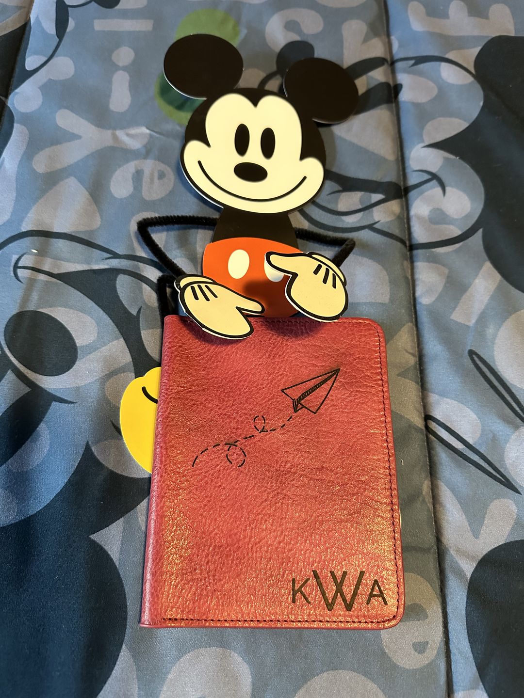Customer photo review of Personalized Leather Passport Holder
