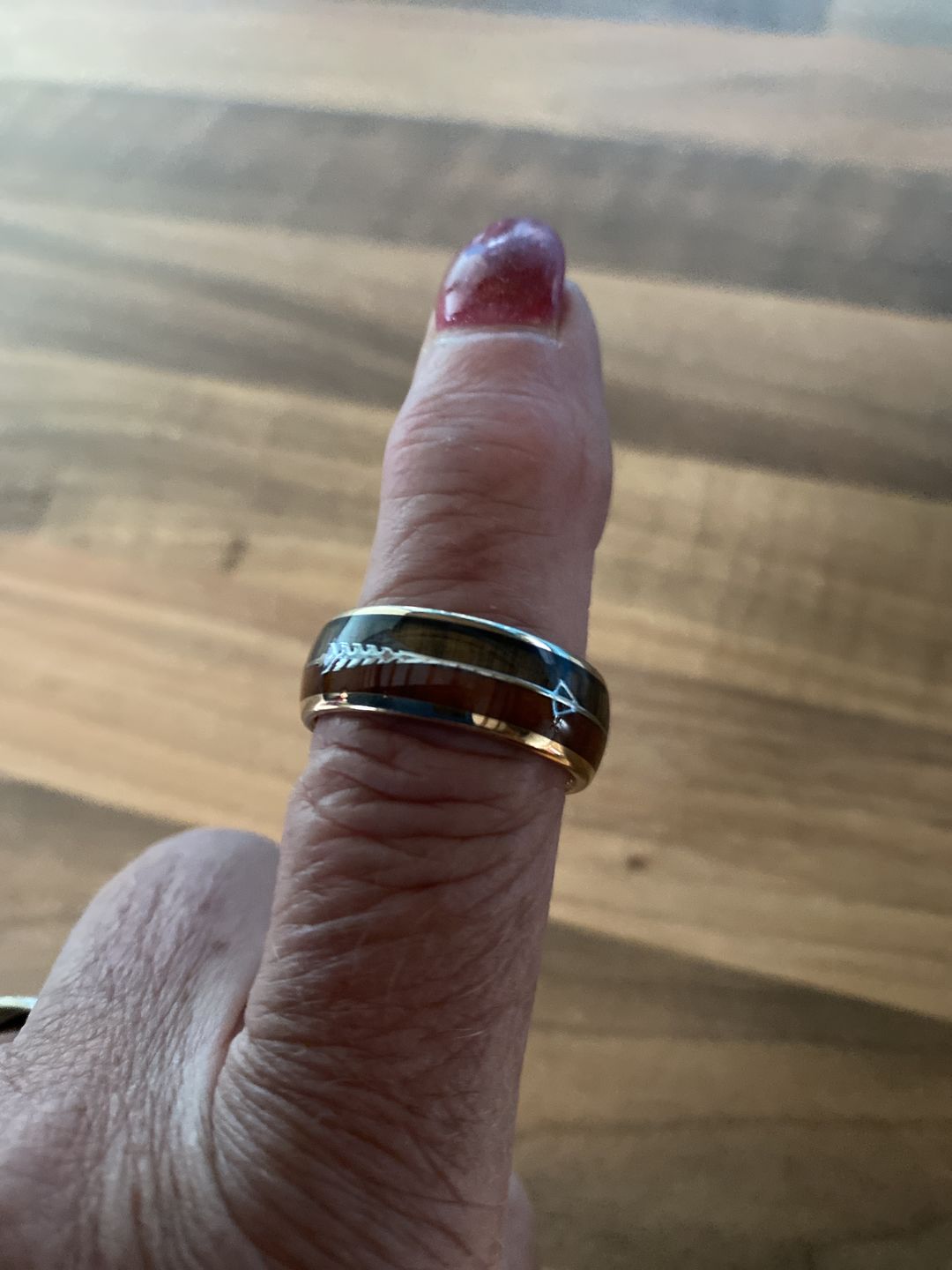 Customer photo review of The Harold Arrow 8mm Wonder Ring