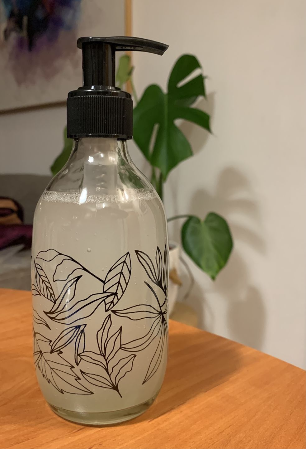 Customer photo review of Dispensadores Bomba Florales Transparentes (2 Unidades)