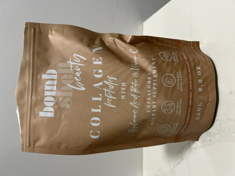 Customer photo review of Beauty: Bovine Collagen, Hyaluronic Acid, Vitamin C & Biotin (250g)