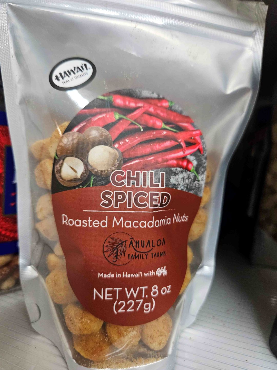 Customer photo review of Chili Spiced Macadamia Nuts