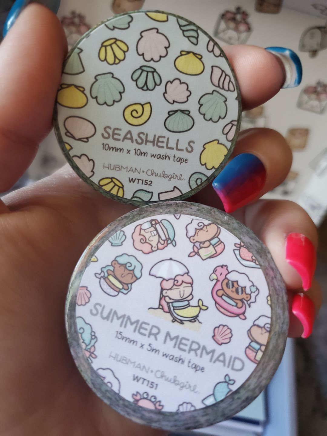 Customer photo review of Summer Mermaids Washi Tape (Set of 2)