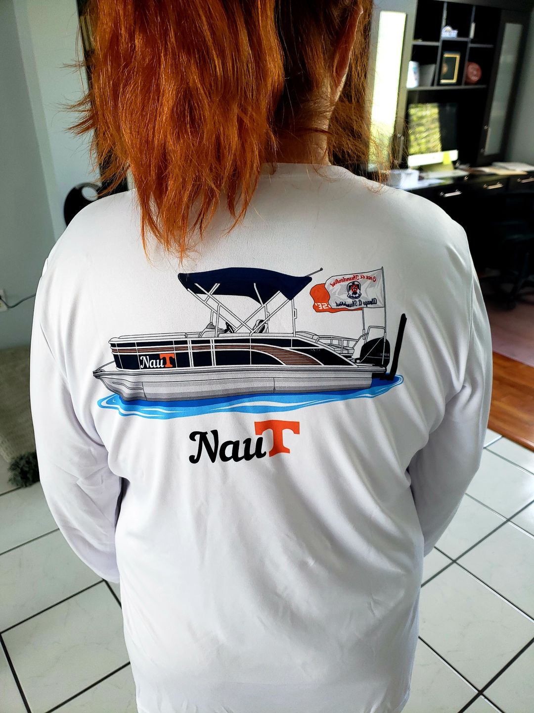 Customer photo review of Womens Captain & Crew Drifit Custom Boat Shirts - Long Sleeve