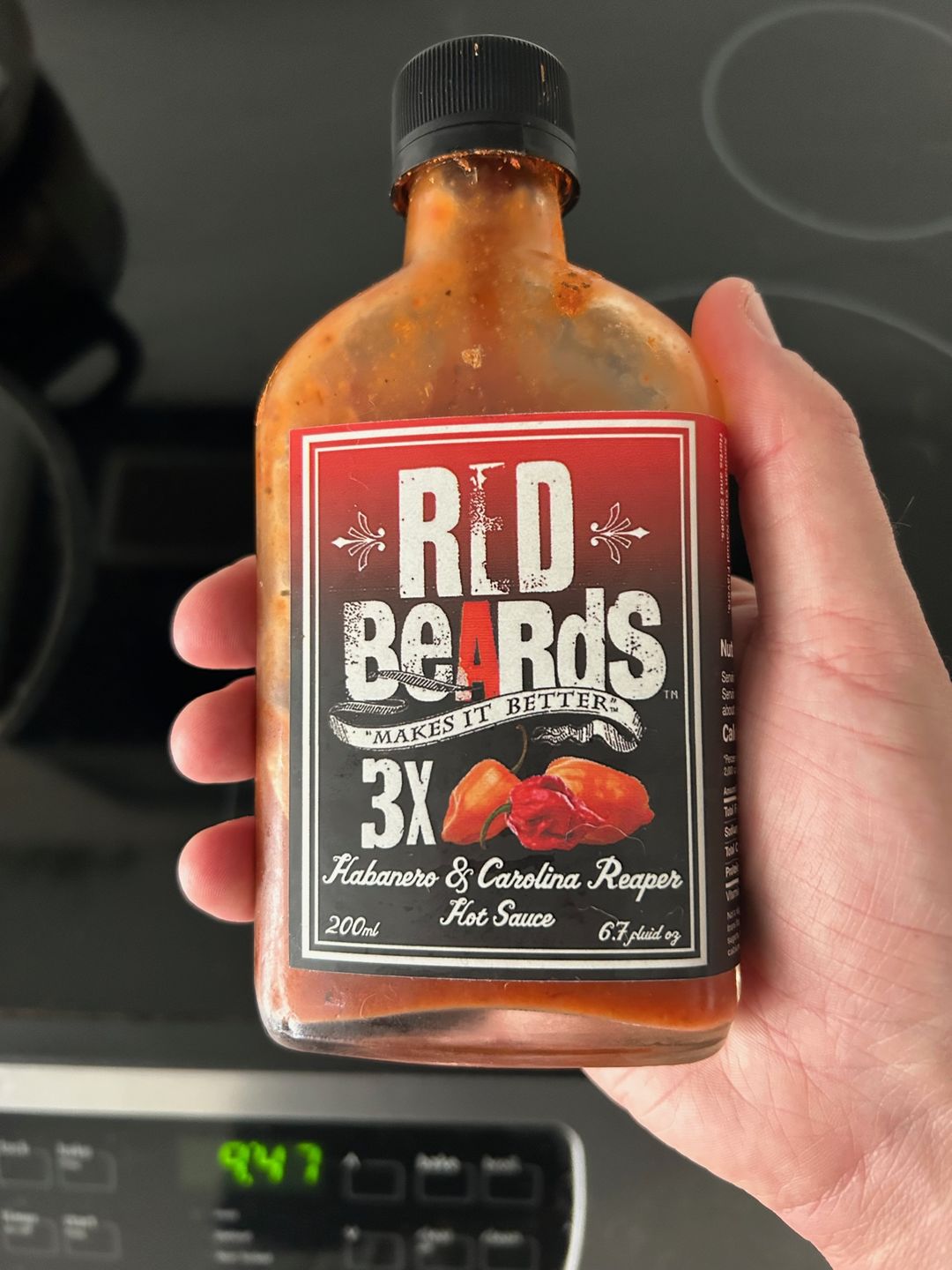 Customer photo review of 3X HABANEROS MEETS THE REAPER HOT SAUCE