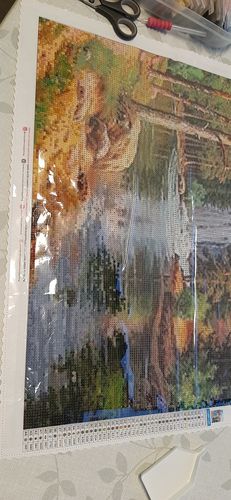 Customer photo review of 5D Diamond Painting Wasserfall in den Bergen