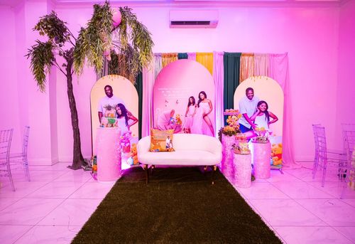 Customer photo review of Chiara Backdrop Wall Set, Arched Wall Set Birthday&Baby Shower&Wedding Party Decoration