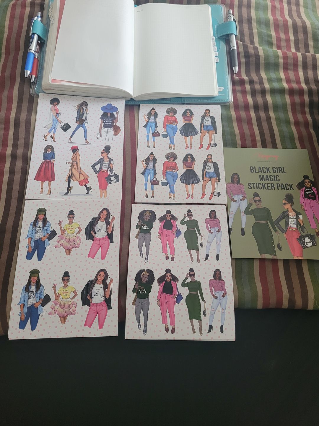 Customer photo review of Black Girl Magic Planner Sticker Pack