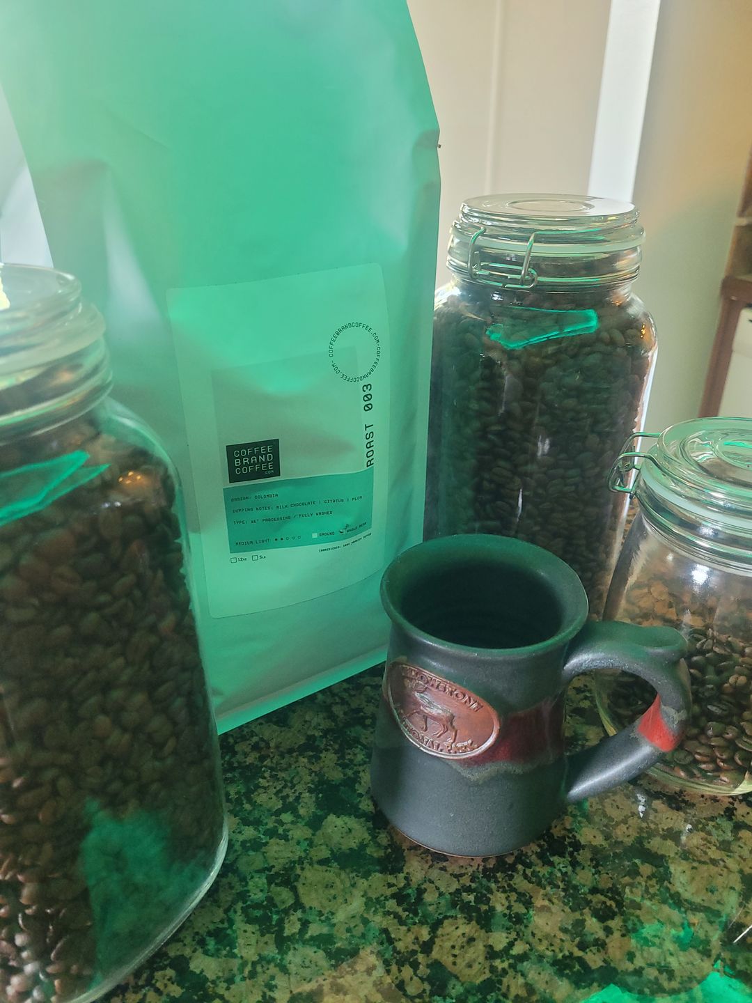 Customer photo review of Blackberry Cream Flavored Coffee