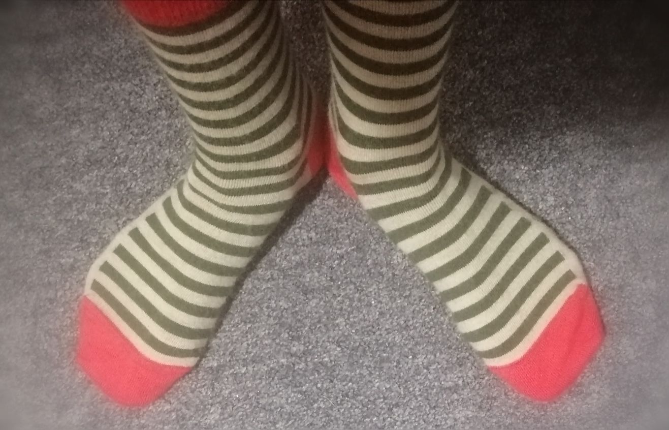 Customer photo review of Socks Mallow Stripe