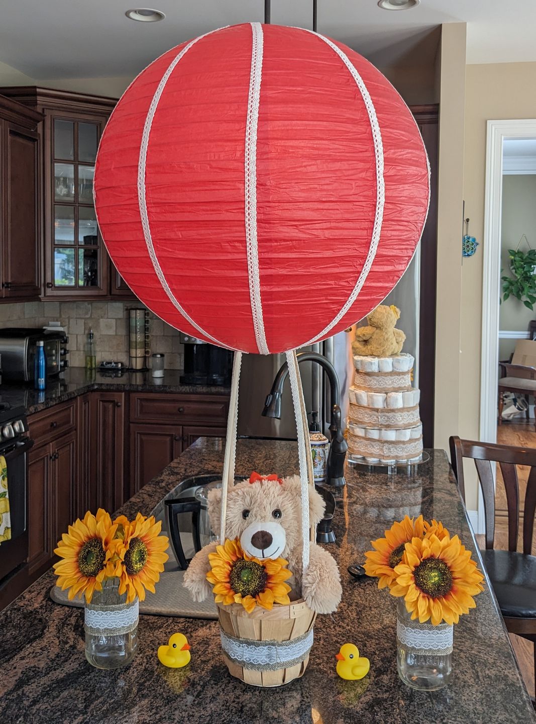 Customer photo review of 20" Red Round Paper Lantern, Even Ribbing, Chinese Hanging Wedding & Party Decoration