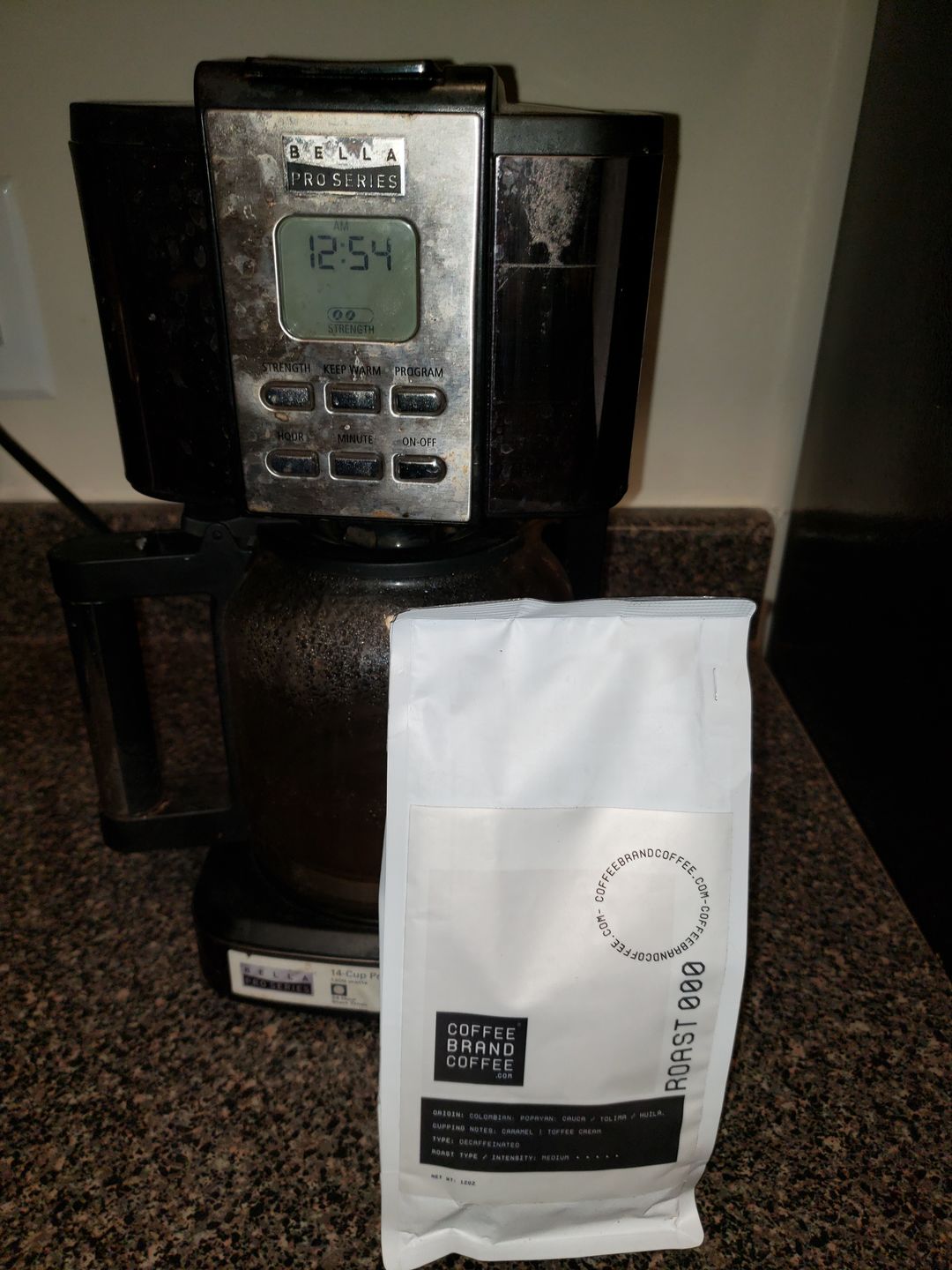 Customer photo review of Decaffeinated Coffee