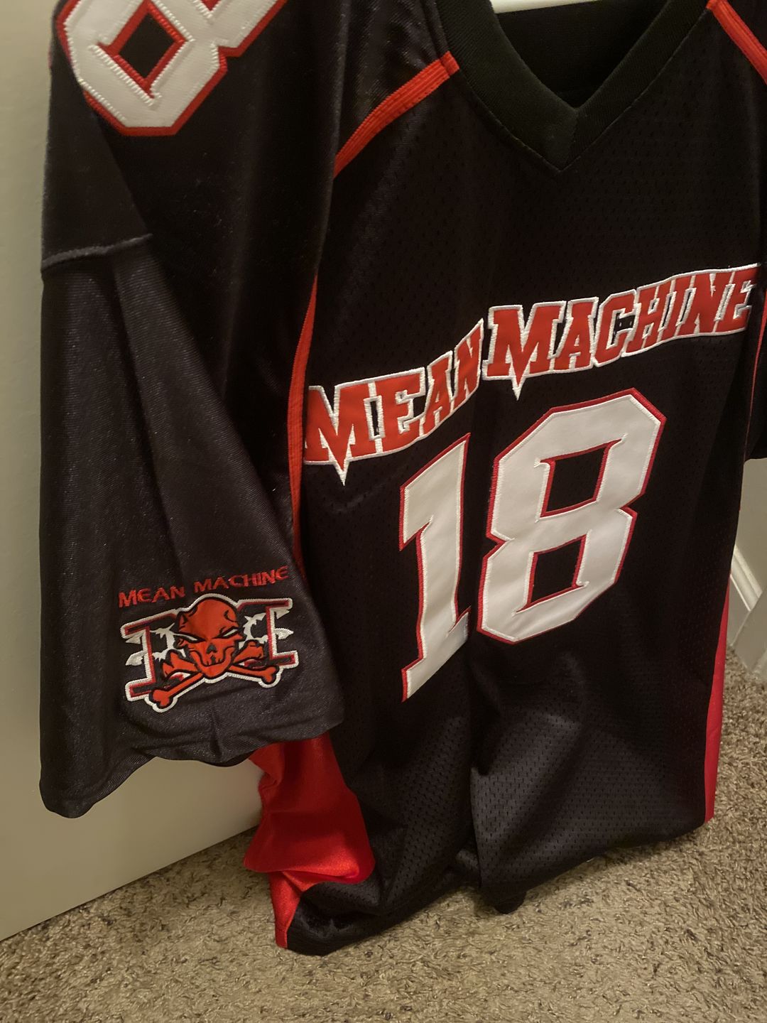 Customer photo review of Paul Crewe The Longest Yard Mean Machine Football Jersey