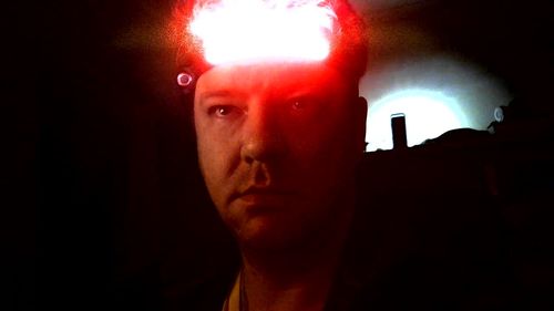 Customer photo review of Lumeo Pro RED Premium Headlamp SPECIAL OFFER