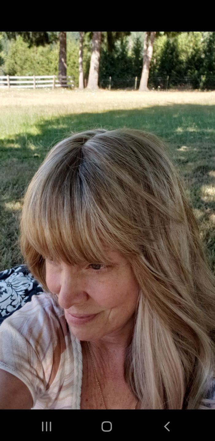 Customer photo review of Real Hair Toppers For Women Best Hair Toppers Highlight Brown #P8/60