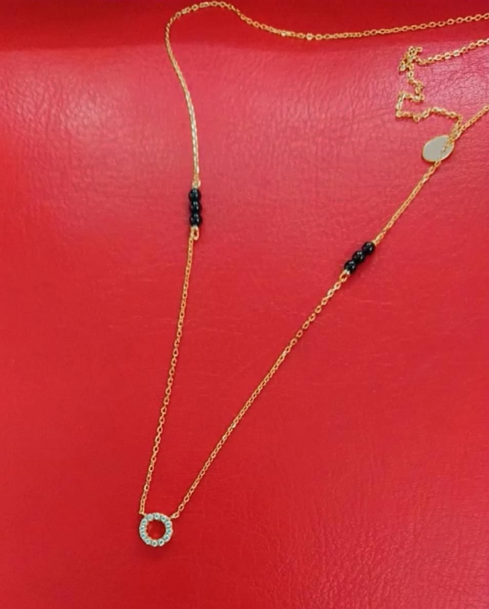 Customer photo review of Saraswathi Diamond Mangalsutra | BIS Hallmarked | 18k Gold Vermeil