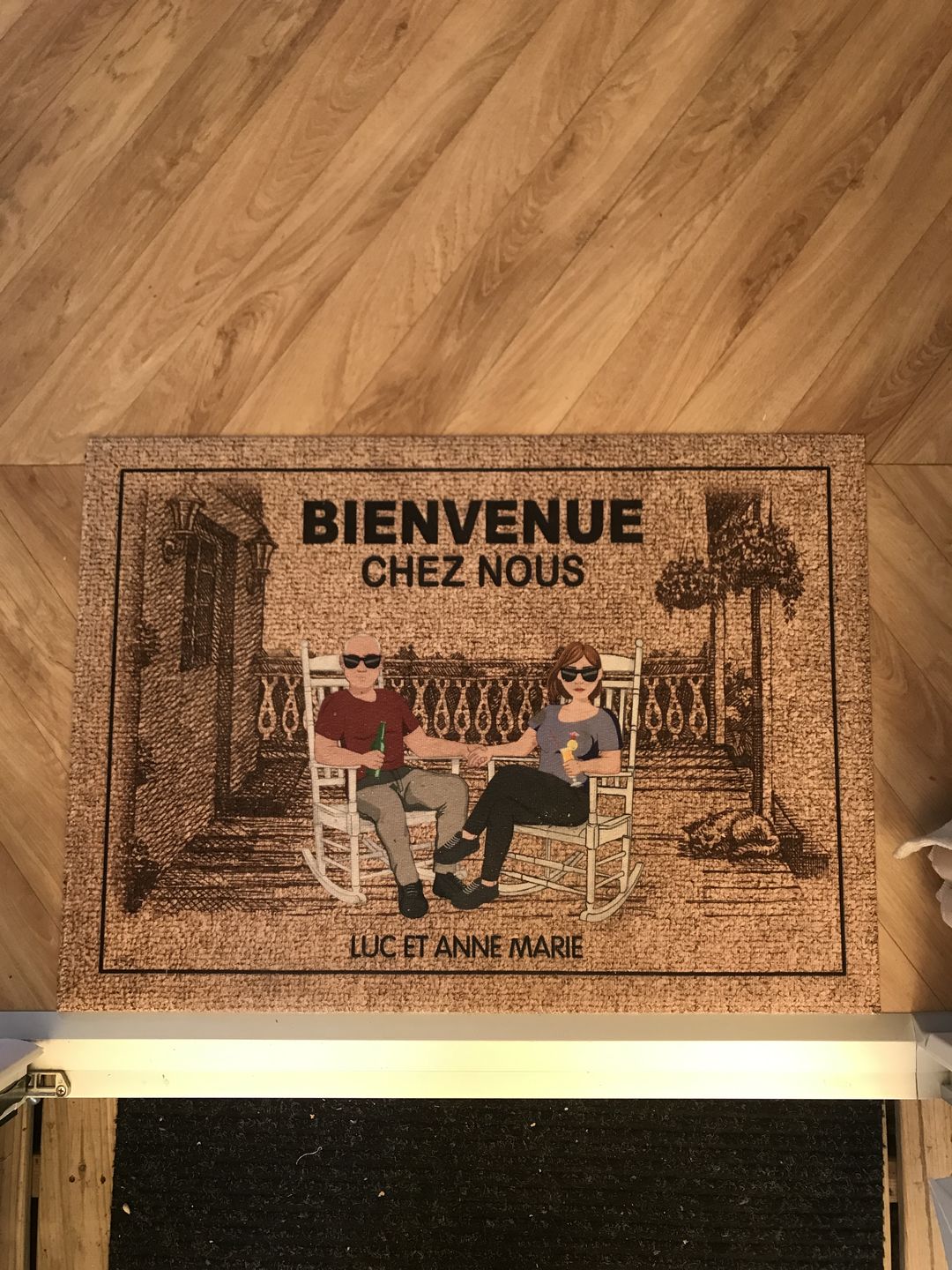 Customer photo review of Chez nous - Couple-Paillasson