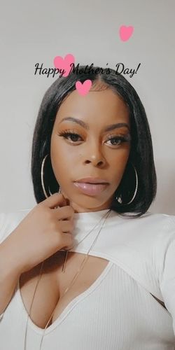 Customer photo review of No Sew In, No Glue Bob Wig U Part Wig/ V Part Wig