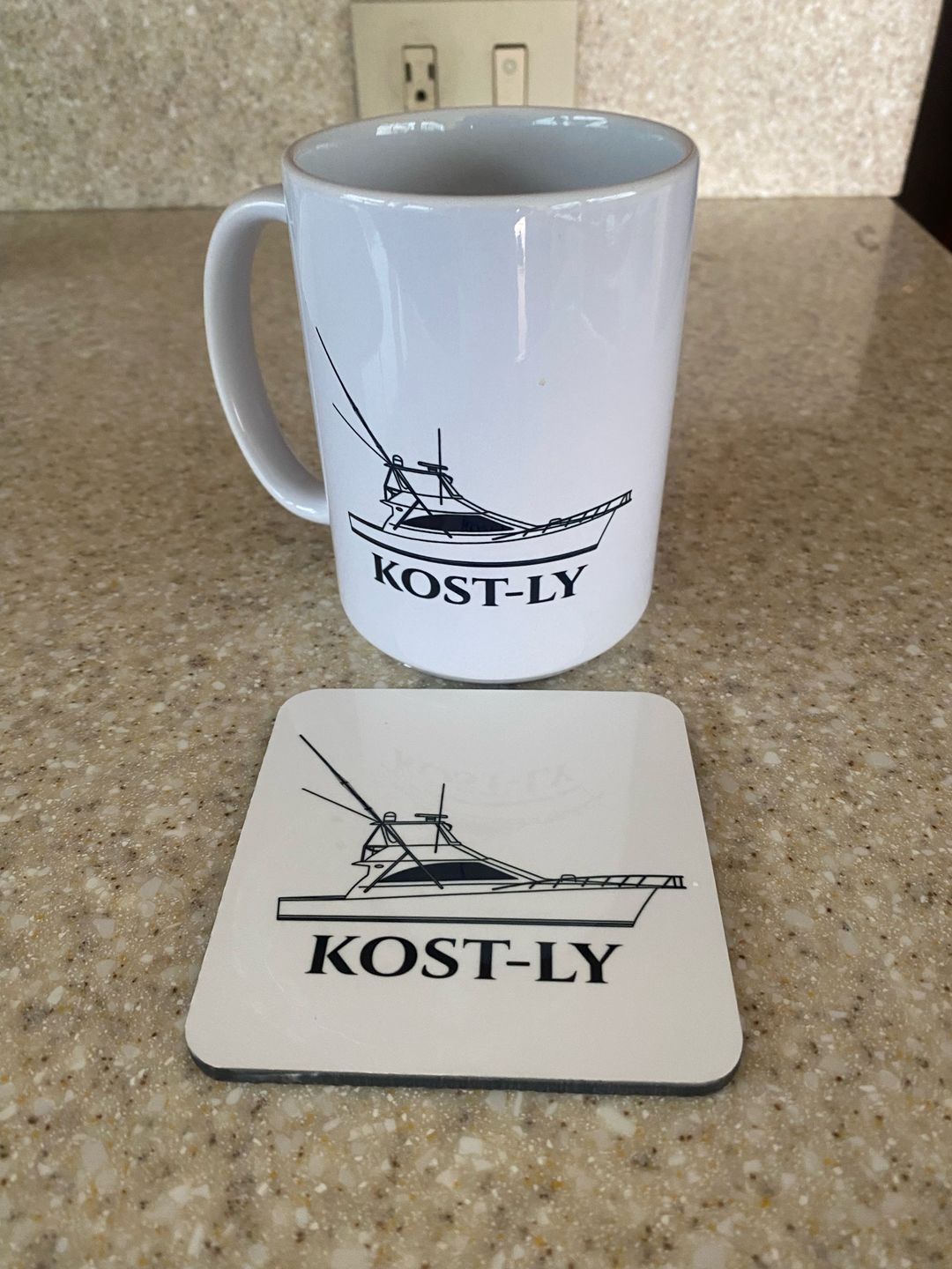 Customer photo review of Custom Boat Mugs