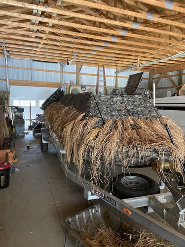 Customer photo review of Hunting Blind Raffia Grass (Pack)