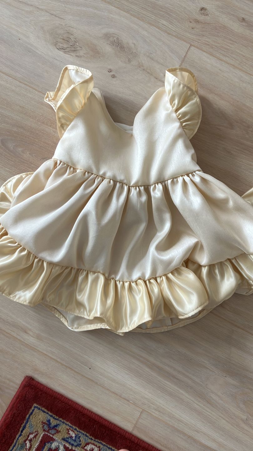 Customer photo review of Plain Shantung Satin Fabric