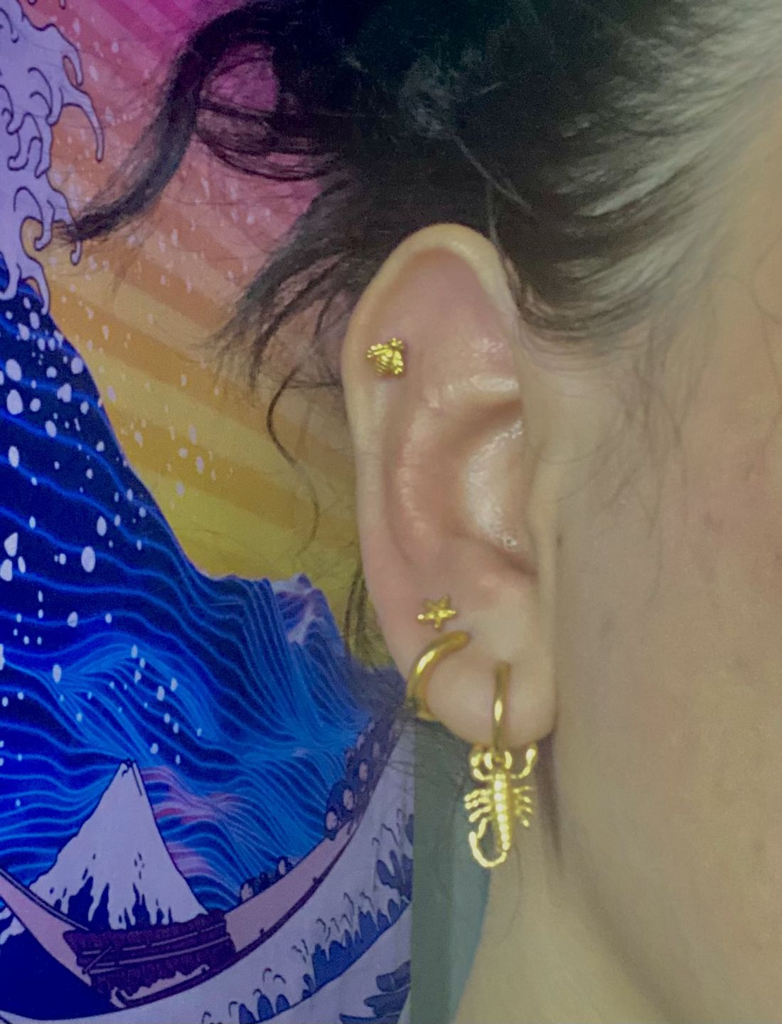 Customer photo review of Piercing Starfish