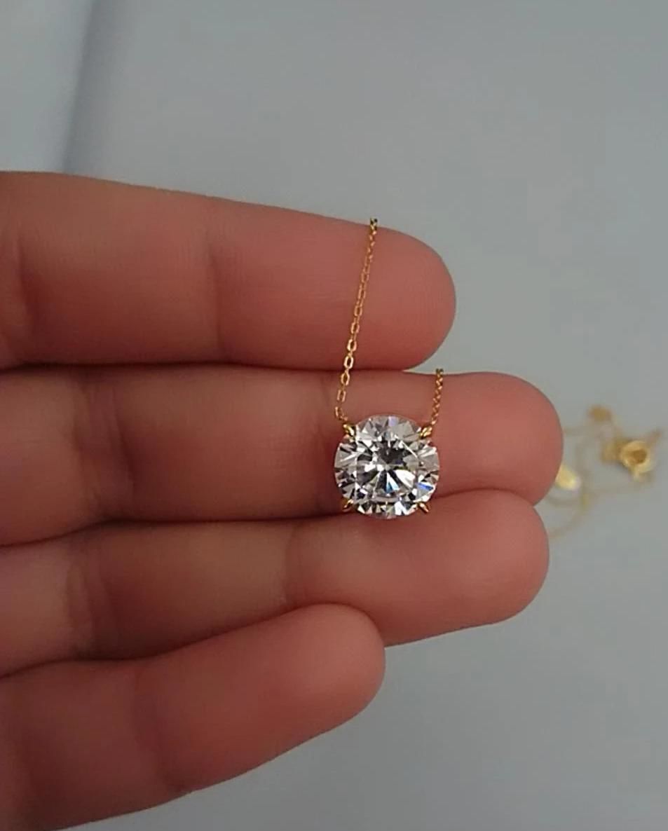 Customer photo review of Royal Solitaire Diamond Mangalsutra   | BIS Hallmarked | 18k Gold Vermeil