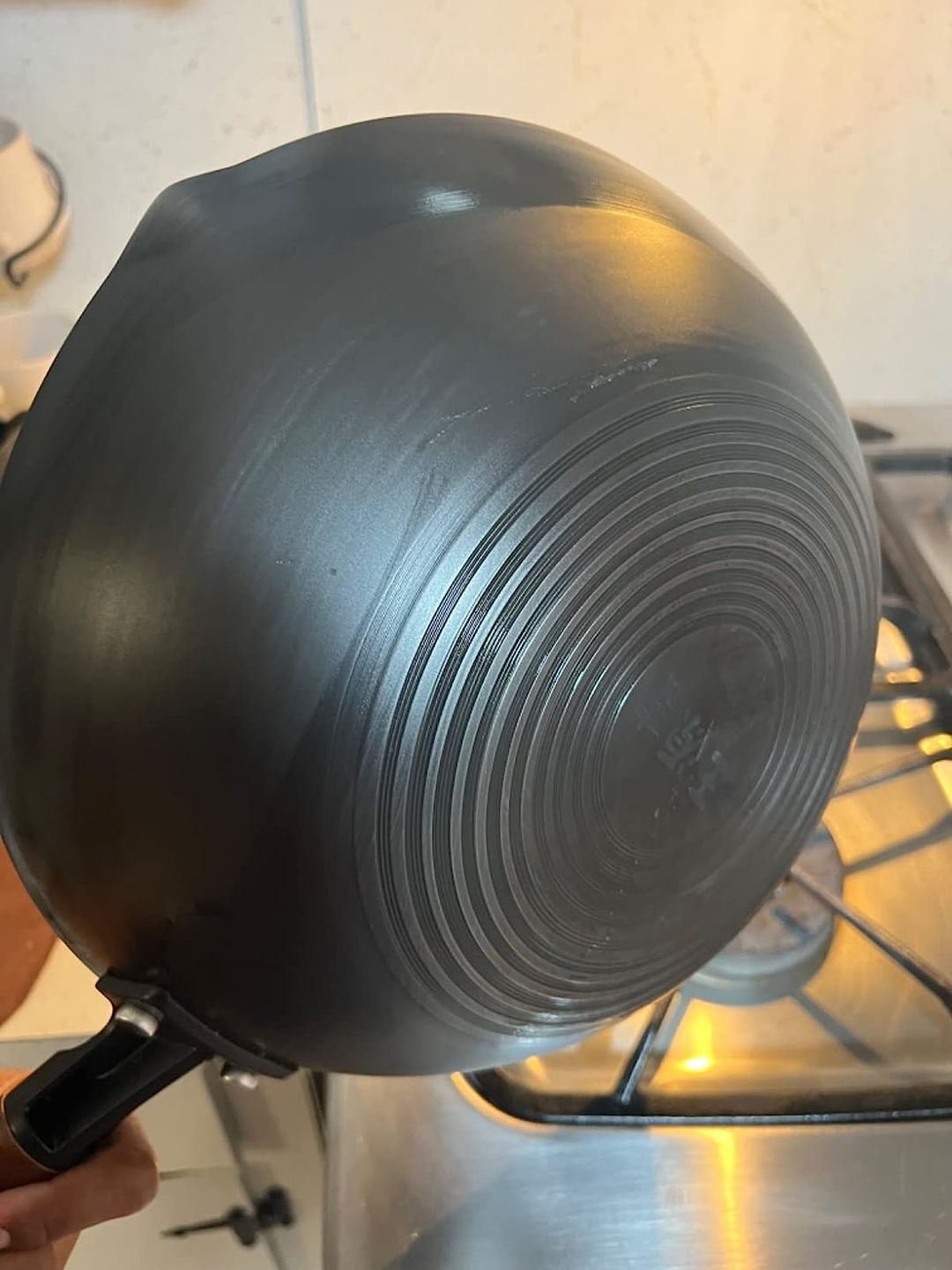 Customer photo review of WANGYUANJI Stir Fry Wok Pan 12"