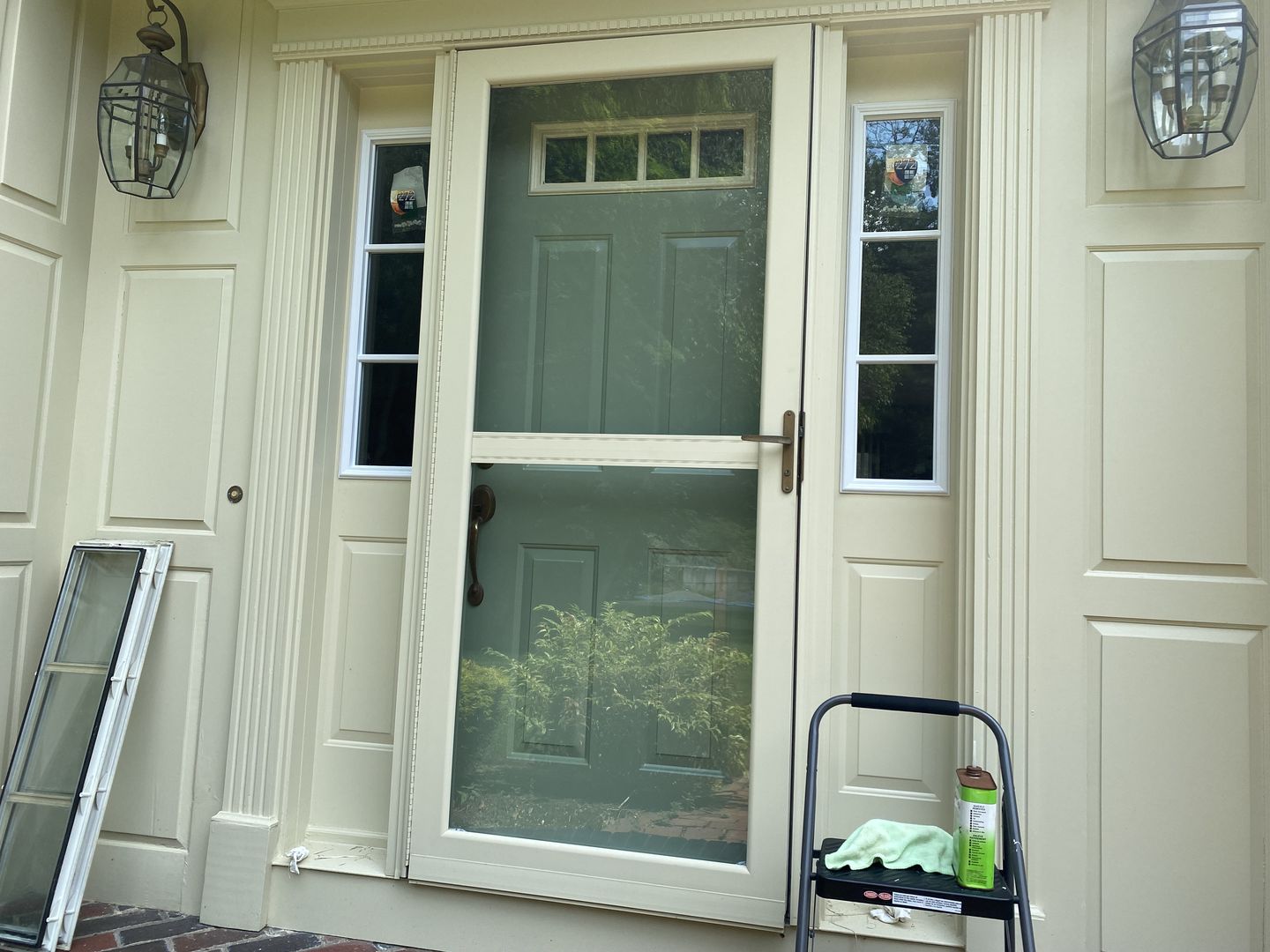 Customer photo review of Clear 3 Lite Glass and Frame Kit (Half Sidelite 10" x 38" Frame Size)