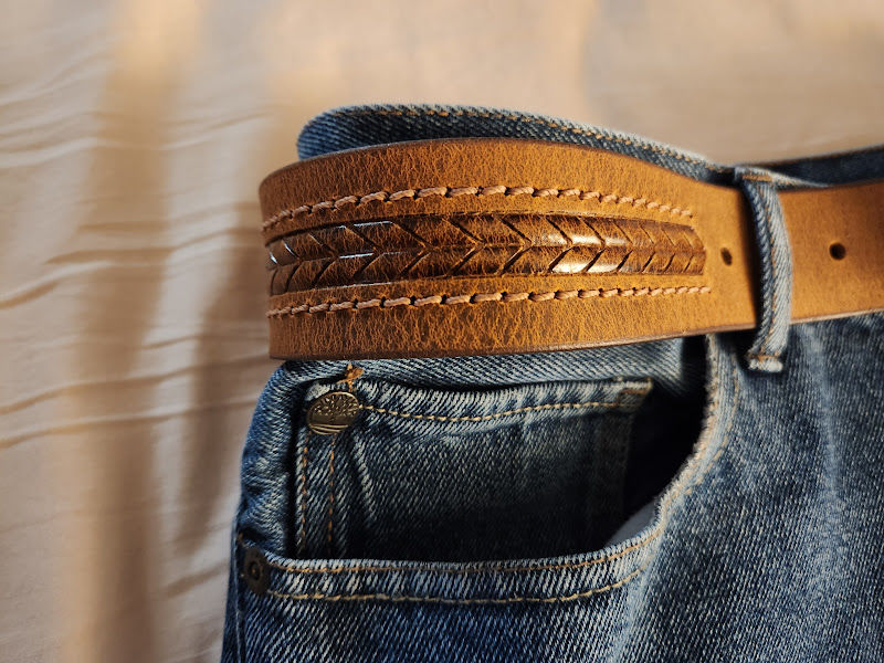 Customer photo review of The Purpose Belt - Arrow Patterned 100% Real Leather Belt