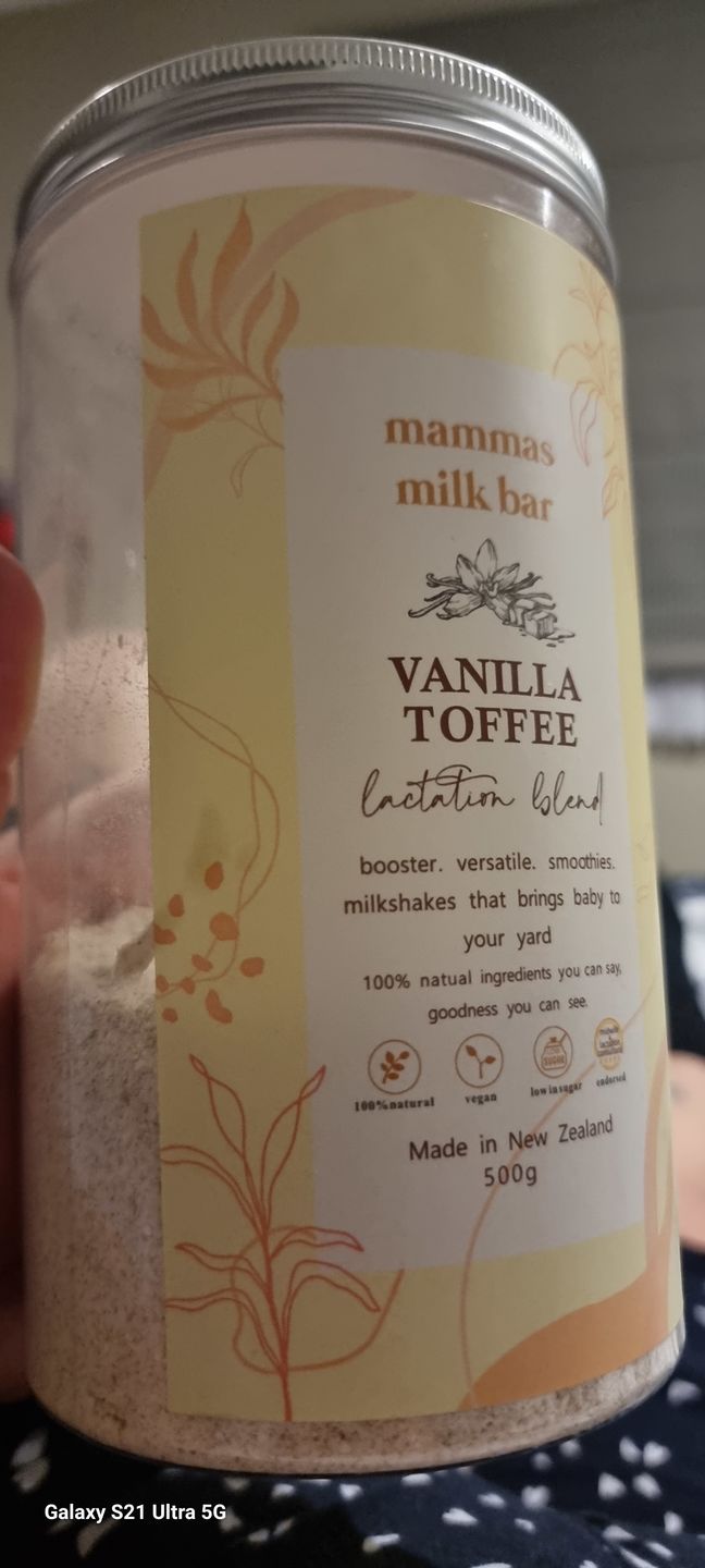 Customer photo review of Vanilla Toffee Lactation Blend