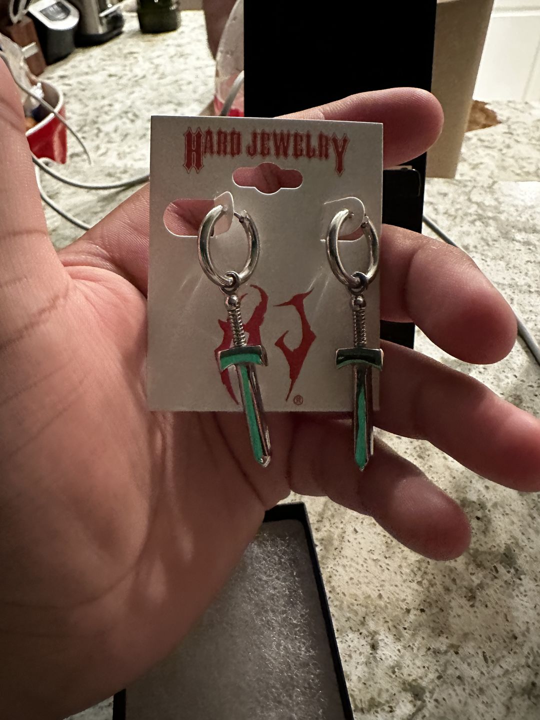 Customer photo review of SWORD EARRING