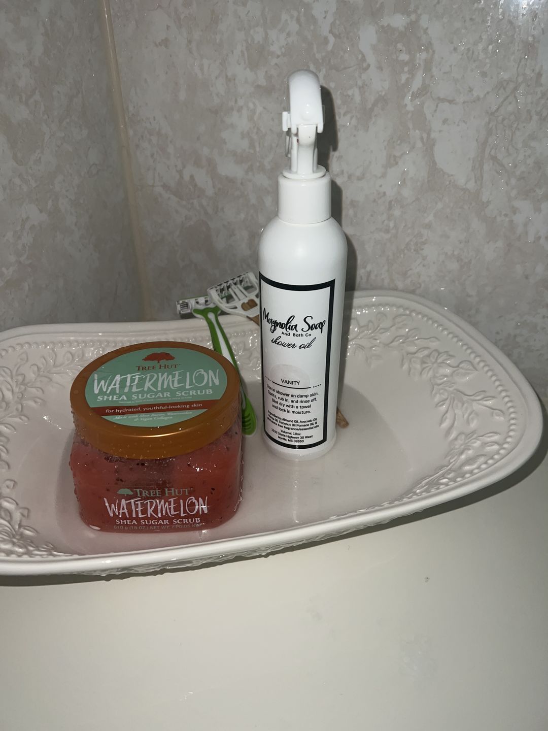Customer photo review of Shower Oil