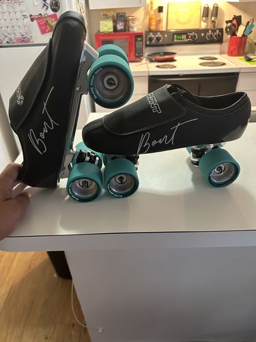 Customer photo review of MyBonts Racer Carbon Speed Skate Boots Special Edition- U Cut