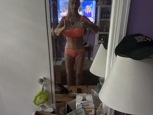 Customer photo review of Barcelona Full One Size Bikini BOTTOM ONLY (Salmon)